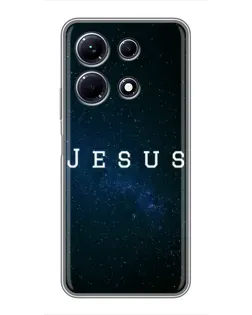 Чехол для Infinix Note 30 с картинкой «Звездное небо Jesus»