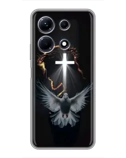 Чехол для Infinix Note 30 с картинкой «Голубь и Свет»