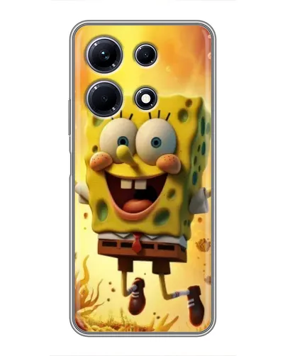 Чехол для Infinix Note 30 с картинкой «Губка Боб прыгает» Чехол для Infinix Note 30 с картинкой «Губка Боб прыгает»
