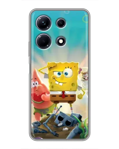Чехол для Infinix Note 30 с картинкой «Спанч Боб победитель» Чехол для Infinix Note 30 с картинкой «Спанч Боб победитель»
