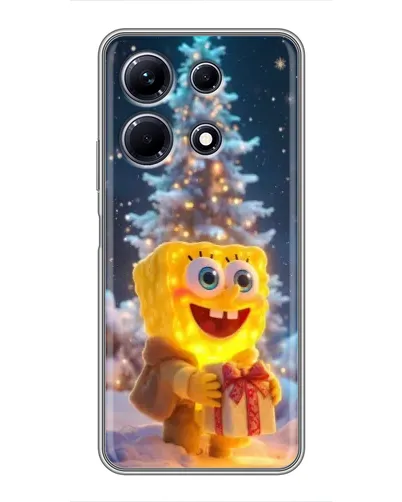 Чехол для Infinix Note 30 с картинкой «Рождественский Спанч Боб» Чехол для Infinix Note 30 с картинкой «Рождественский Спанч Боб»