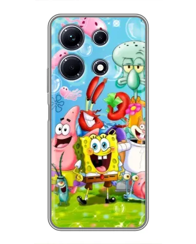 Чехол для Infinix Note 30 с картинкой «Губка Боб и друзья» Чехол для Infinix Note 30 с картинкой «Губка Боб и друзья»