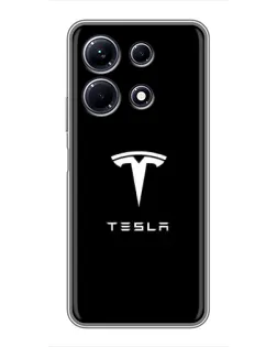 Чохол для Infinix Note 30 з картинкою «Tesla White Logo» Чохол для Infinix Note 30 з картинкою «Tesla White Logo»