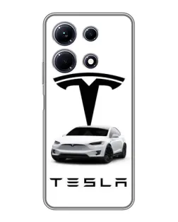 Чохол для Infinix Note 30 з картинкою «Tesla White Style» Чохол для Infinix Note 30 з картинкою «Tesla White Style»