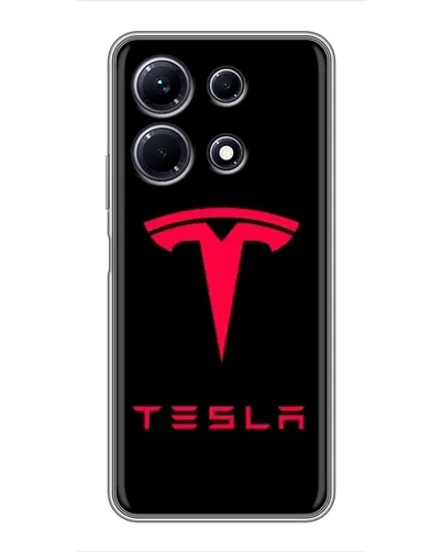 Чохол для Infinix Note 30 з картинкою «Tesla Red Logo» Чохол для Infinix Note 30 з картинкою «Tesla Red Logo»