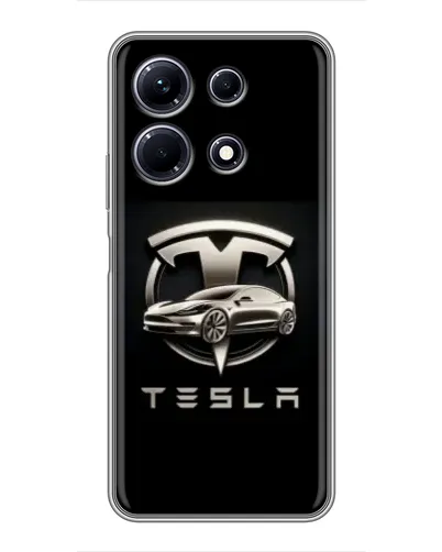 Чохол для Infinix Note 30 з картинкою «Tesla — срібне авто» Чохол для Infinix Note 30 з картинкою «Tesla — срібне авто»