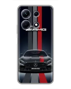 Чохол для Infinix Note 30 з картинкою «Mercedes — білий карбон»
