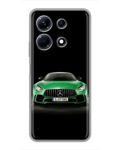 Чохол для Infinix Note 30 з картинкою «Mercedes — неоновий лого» Чохол для Infinix Note 30 з картинкою «Mercedes — неоновий лого»