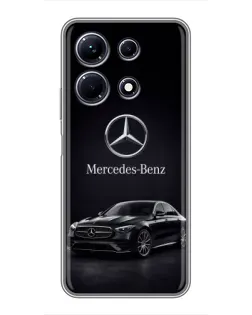 Чехол для Infinix Note 30 с картинкой «Mercedes — решетка радиатора» Чехол для Infinix Note 30 с картинкой «Mercedes — решетка радиатора»