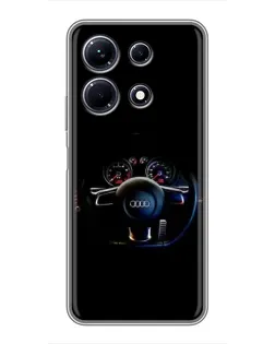 Чохол для Infinix Note 30 з картинкою «Салон Audi — кермо»