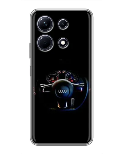 Чехол для Infinix Note 30 с картинкой «Салон Audi — руль»