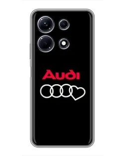 Чохол для Infinix Note 30 з картинкою «Логотип Audi Heart»