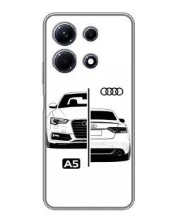 Чохол для Infinix Note 30 з картинкою «Audi — контрастний дизайн»