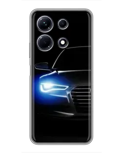 Чохол для Infinix Note 30 з картинкою «Неоновий погляд Audi»