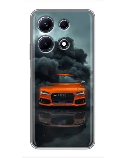 Чохол для Infinix Note 30 з картинкою «Audi у хмарах диму»