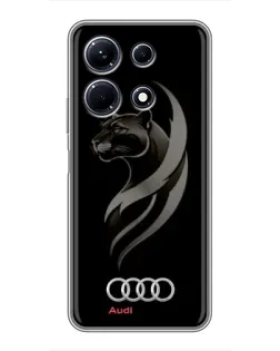 Чохол для Infinix Note 30 з картинкою «Графіка — пантера та Audi»