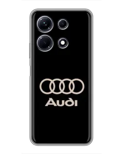 Чохол для Infinix Note 30 з картинкою «Audi — золотий логотип»