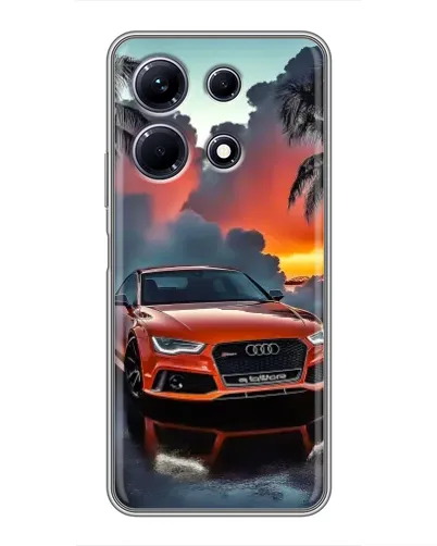 Чехол для Infinix Note 30 с картинкой «Audi — закат»