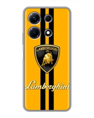 Чохол для Infinix Note 30 з картинкою «Lamborghini Stripe жовтий» Чохол для Infinix Note 30 з картинкою «Lamborghini Stripe жовтий»