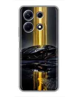 Чохол для Infinix Note 30 з картинкою «Нічний Lamborghini драйв»