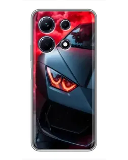 Чохол для Infinix Note 30 з картинкою «Lamborghini червоне сяйво»