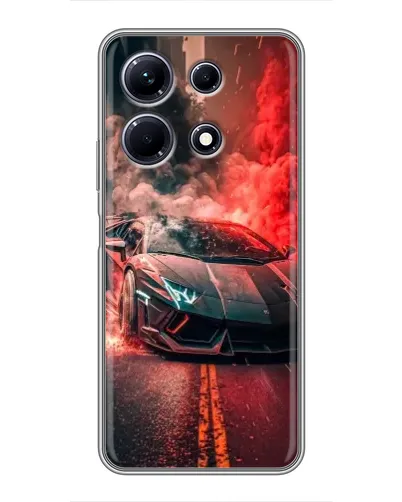Чохол для Infinix Note 30 з картинкою «Lamborghini червоний дим» Чохол для Infinix Note 30 з картинкою «Lamborghini червоний дим»