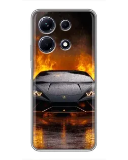 Чохол для Infinix Note 30 з картинкою «Lamborghini у вогні» Чохол для Infinix Note 30 з картинкою «Lamborghini у вогні»