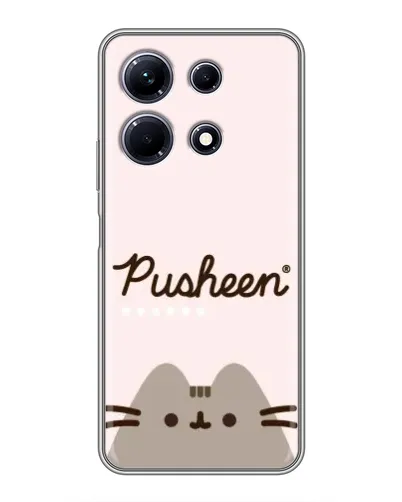 Чохол для Infinix Note 30 з картинкою «Pusheen логотип»