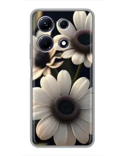 Чохол для Infinix Note 30 з картинкою «Білі маргаритки макро»
