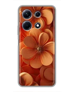 Чохол для Infinix Note 30 з картинкою «Помаранчева макро квітка»