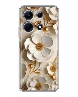 Чохол для Infinix Note 30 з картинкою «Білі паперові квіти»