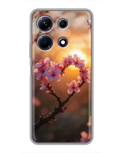 Чохол для Infinix Note 30 з картинкою «Рожевий цвіт сердечко на тлі заходу» Чохол для Infinix Note 30 з картинкою «Рожевий цвіт сердечко на тлі заходу»