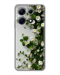 Чохол для Infinix Note 30 з картинкою «Гілка дрібних білих квітів»
