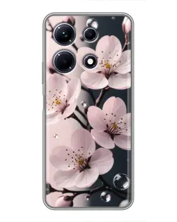 Чохол для Infinix Note 30 з картинкою «Ніжня сакура та краплі»