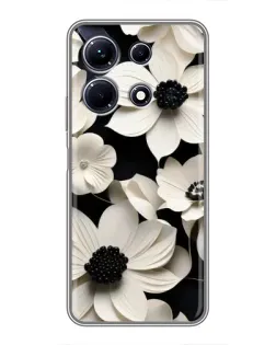 Чохол для Infinix Note 30 з картинкою «Об'ємні білі квіти»