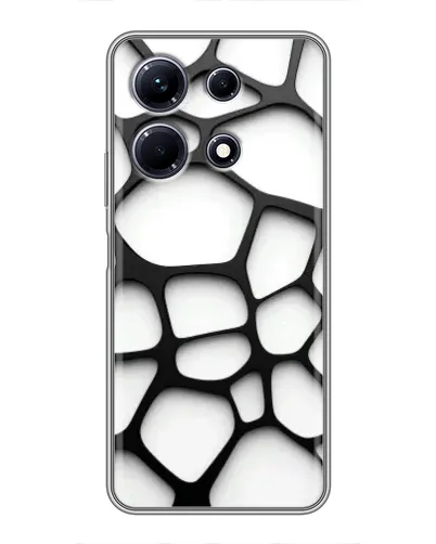 Чехол для Infinix Note 30 с картинкой «Белая объемная сетка»