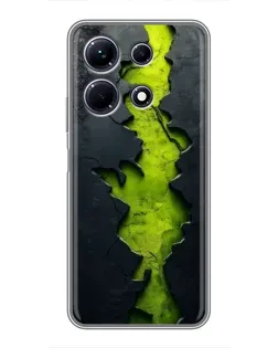 Чехол для Infinix Note 30 с картинкой «Салатовый разлом скалы» Чехол для Infinix Note 30 с картинкой «Салатовый разлом скалы»