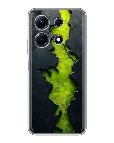 Чехол для Infinix Note 30 с картинкой «Салатовый разлом скалы»