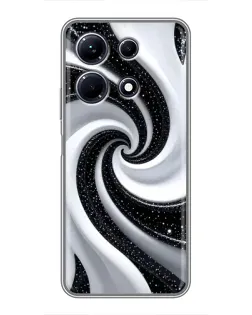 Чехол для Infinix Note 30 с картинкой «Черно-белая спираль» Чехол для Infinix Note 30 с картинкой «Черно-белая спираль»
