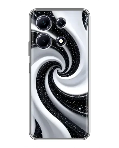 Чехол для Infinix Note 30 с картинкой «Черно-белая спираль»