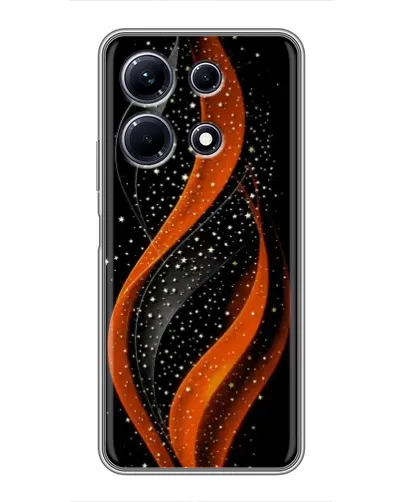 Чехол для Infinix Note 30 с картинкой «Огненная звездная волна»