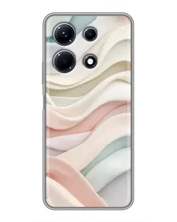 Чехол для Infinix Note 30 с картинкой «Пастельные нежные волны»