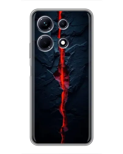 Чехол для Infinix Note 30 с картинкой «Kрасная лавовая трещина»