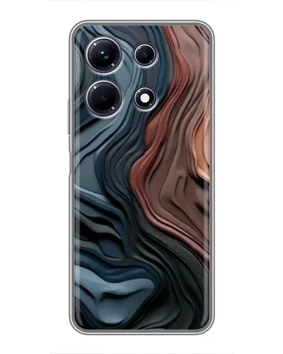 Чехол для Infinix Note 30 с картинкой «Цветные волны каньона»