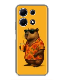 Чохол для Infinix Note 30 з картинкою «Капібара на відпочинку»