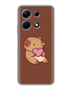 Чохол для Infinix Note 30 з картинкою «Капібара з серцем»