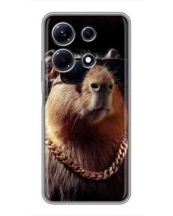Чохол для Infinix Note 30 з картинкою «Капібара золотий ланцюг»