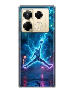Чехол для Infinix Note 40 Pro с картинкой «Jordan Gold Jumpman» Чехол для Infinix Note 40 Pro с картинкой «Jordan Gold Jumpman»
