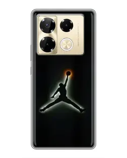 Чехол для Infinix Note 40 Pro с картинкой «Jordan Gradient Logo» Чехол для Infinix Note 40 Pro с картинкой «Jordan Gradient Logo»