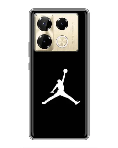 Чехол для Infinix Note 40 Pro с картинкой «Jordan Silhouette»